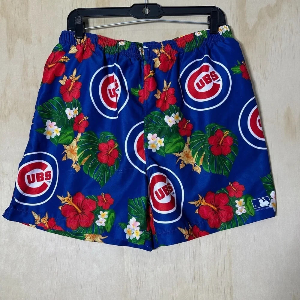 Chicago Cubs Hawaiian Floral Swim Trunks 2XL | MLB Genuine Merchandise‎